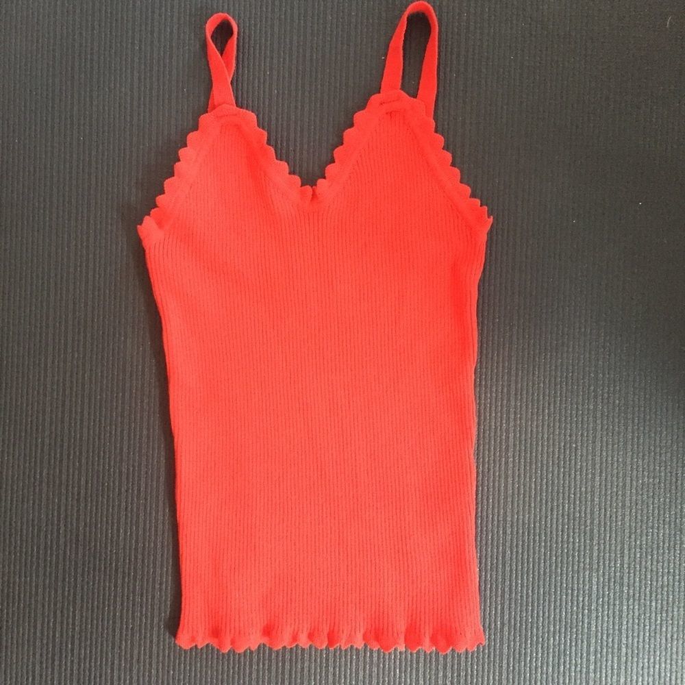 Red tank top